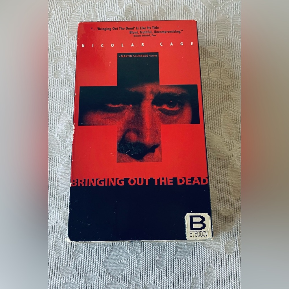 VHS movie Bringing out the Dead Nicholas Cage Patricia Arquette Thriller Drama